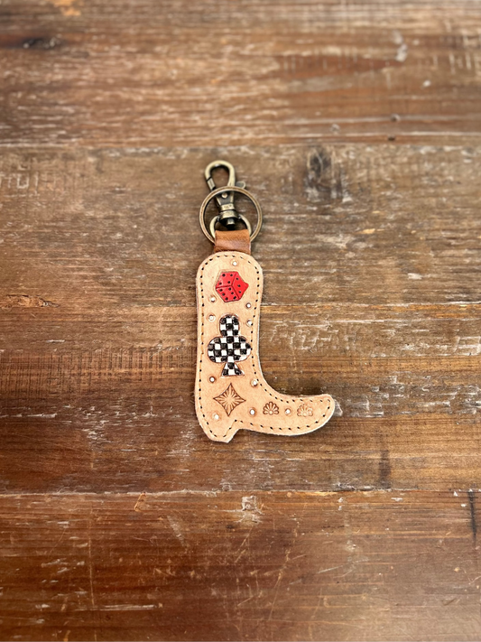 Cowhide Keychain